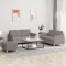 vidaXL Set de canapea cu perne, 3 piese, gri taupe, material textil 3202101