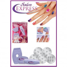 Kit Pentru Decorarea Unghiilor Prin Stampilare Salon Express foto