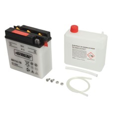 Acumulator Acid/Incarcare uscata cu acid/Pornire (vinzari limitate catre consumatori) 4 RIDE 6V 11Ah 85A R+ Cu intretinere electrolit inclus 122x62x13