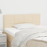 Cumpara ieftin Tăblie de pat, crem, 100x5x78/88 cm, textil