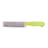 Cumpara ieftin Cutit ondulat pentru feliere Vanora, 23 x 12.5 cm, lama inox, maner plastic, Verde