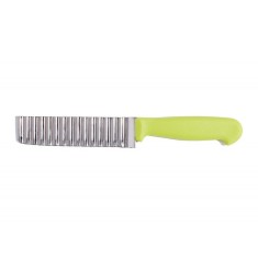 Cutit ondulat pentru feliere Vanora, 23 x 12.5 cm, lama inox, maner plastic, Verde