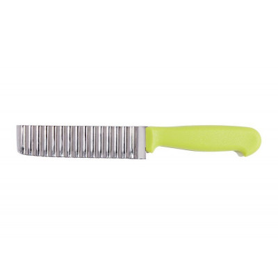 Cutit ondulat pentru feliere Vanora, 23 x 12.5 cm, lama inox, maner plastic, Verde foto