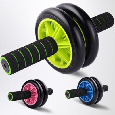 Roata fitness dubla pentru abdomen,aparat de fitness AB WHEEL foto