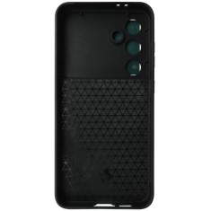 Husa spate TPU negru, plastic verde, inel, protectie camera, pentru Samsung Galaxy S24 FE 5G