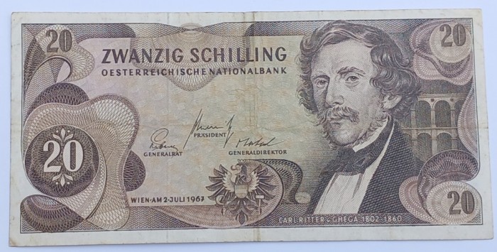 Austria, 20 Shillings 1967