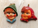 Set de două figurine din ceramica, anii 60-70.