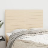 Cumpara ieftin Tăblii de pat, 4 buc, crem, 72x5x78/88 cm, textil