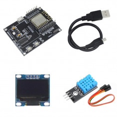 Placa de Dezvoltare IoT cu ESP8266 și DHT11, 0.96&Prime;