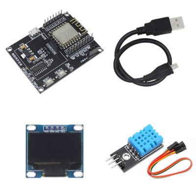 Placa de Dezvoltare IoT cu ESP8266 și DHT11, 0.96&amp;Prime; foto