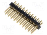 Conector SAMTEC şiruri pini tată PIN 20 drept 2,54mm THT