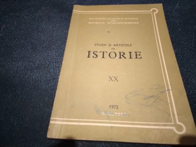 STUDII SI ARTICOLE DE ISTORIE XX 1972 foto
