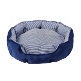 Cumpara ieftin Culcus animale textil albastru alb 56 x 47 x 19 cm