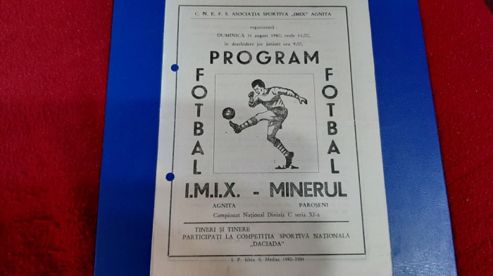 program IMIX Agnita - Minerul Paroseni