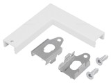 Conector Aluminiu Alb 90&deg; SLIM8