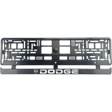 Set 2 bucati, suport numar inmatriculare Carbon, DODGE