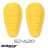 Cumpara ieftin Set protectii sold Seventy model SD-A20 &ndash; culoare: galben &ndash; (set 2 bucati) &ndash; compatibile cu blugii moto Seventy