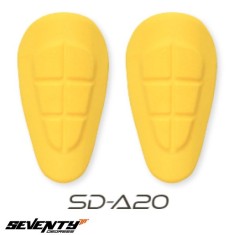 Set protectii sold Seventy model SD-A20 &ndash; culoare: galben &ndash; (set 2 bucati) &ndash; compatibile cu blugii moto Seventy