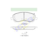 Set placute frana punte fata Chrysler 200, Sebring, Citroen C4 Aircross 20, Dodge Avenger 202014, Caliber 20; Fiat Doblo Compass Patriot Lancia