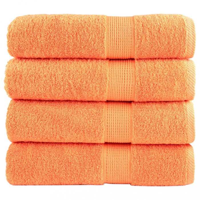 vidaXL Prosoape de baie premium SOLUND 4 buc 100x150 cm 600 gsm