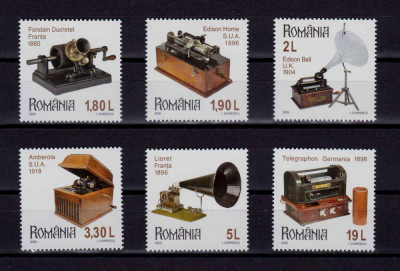 RO 2020 ,LP 2275 , &amp;quot;Colectii romanesti - Fonografe &amp;quot; ,serie ,MNH foto