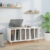Gossi comoda discuri, alb, 100x38x48 cm, lemn prelucrat