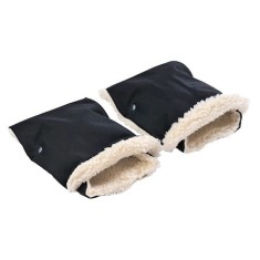 Manusi de lana pentru manerul caruciorului Nativo Winter Negre