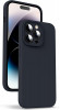 Husa de protectie din silicon pentru Apple iPhone 11 Pro Max, SoftTouch, interior microfibra, Negru, Oem