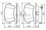 Set placute frana,frana disc AUDI A6 Avant (4G5, C7, 4GD) (2011 - 2016) BOSCH 0 986 494 488