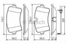 Set placute frana,frana disc AUDI A7 Sportback (4GA, 4GF) (2010 - 2016) BOSCH 0 986 494 488