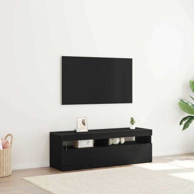 vidaXL Cabinet TV Negru 120 x 35 x 40 cm Lemn compozit foto