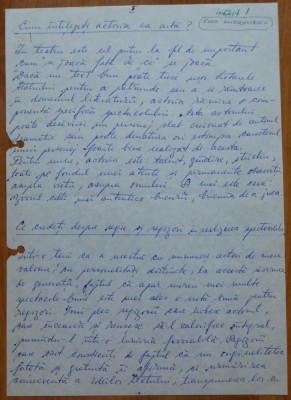 Manuscris Coca Andronescu, 4 pagini foto