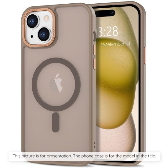 Husa pentru iPhone 16 Plus - Techsuit HaloFrost&nbsp;MagSafe Series - Sandstone Brown