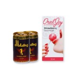 Cumpara ieftin Pachet pentru cupluri: Supliment alimentar pentru bărbați Diblong Energy Drink, 2 buc + Gel sex oral ORAL JOY cu aromă de căpșuni, 30 ml