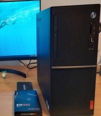 Sistem complet-calculator Desktop Lenovo cu Windows 10 licentiat