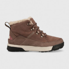 The North Face pantofi Sierra Mid femei, culoarea maro, izolat