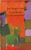 Jose Ortega y Gasset - Ce este filozofia? Ce este cunoasterea?