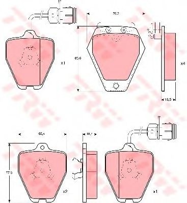 Set placute frana,frana disc AUDI A6 Avant (4A, C4) (1994 - 1997) TRW GDB1162 foto