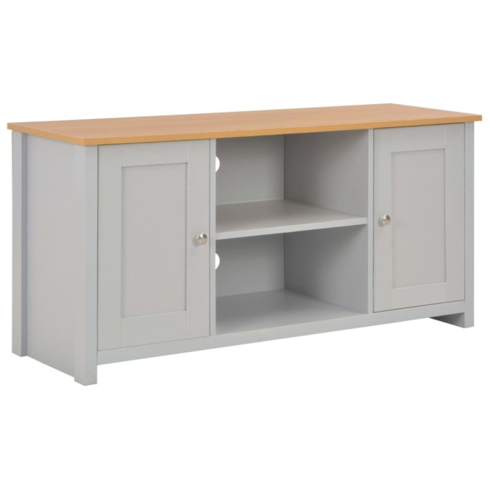 vidaXL Comodă TV, gri, 120 x 39 x 58 cm 283740