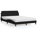 Cumpara ieftin Cadru de pat, Dover, negru, 140x200 cm, textil