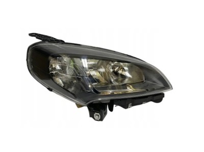 Far FIAT DOBLO (263), 01.2015-, partea dreapta, DEPO, cu daytime running light; H7+H7+W21W+WY21W; electrical; negru rim; cu motor; halogen, foto