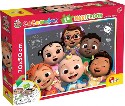 Puzzle de colorat maxi - Invatam cu Cocomelon (24 piese) foto