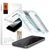 Folie de protectie Spigen Glas.TR EZ FIT pentru Apple iPhone 15 Transparent