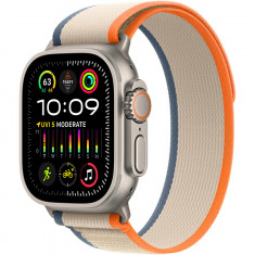 Apple Watch Ultra 2, GPS, Cellular, Carcasa Titanium 49mm, Orange/Beige Trail Loop - M/L