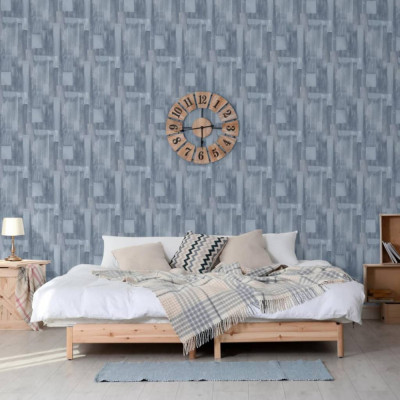 DUTCH WALLCOVERINGS Tapet Wood, gri foto