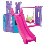 Cumpara ieftin Centru de joaca Pilsan Castle Slide and Swing Set purple