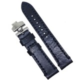 Curea de ceas neagra din piele naturala 18mm 20mm 22mm 24mm 26mm WZ4160D