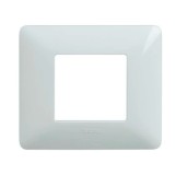Rama Bticino Matix SAM4802BBNE, 2 module, alb, pentru priza / intrerupator