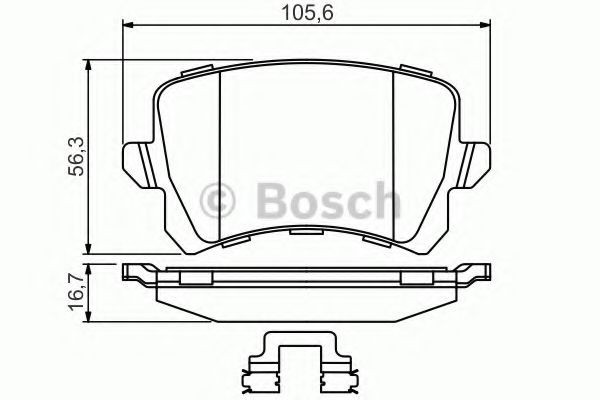 Set placute frana,frana disc VW PASSAT ALLTRACK (365) (2012 - 2014) BOSCH 0 986 494 626