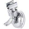 Suport pentru dus, JENUOS&reg;, ABS/PVC, Cu ventuza, reglabil 360 grade, Alb/Argintiu